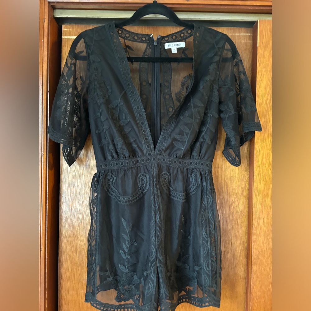 Wild Honey Lace Romper